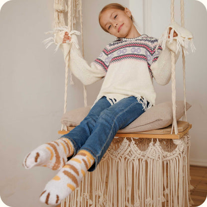CuddlePaws™ – Chaussettes Cocooning Pattes de Chat