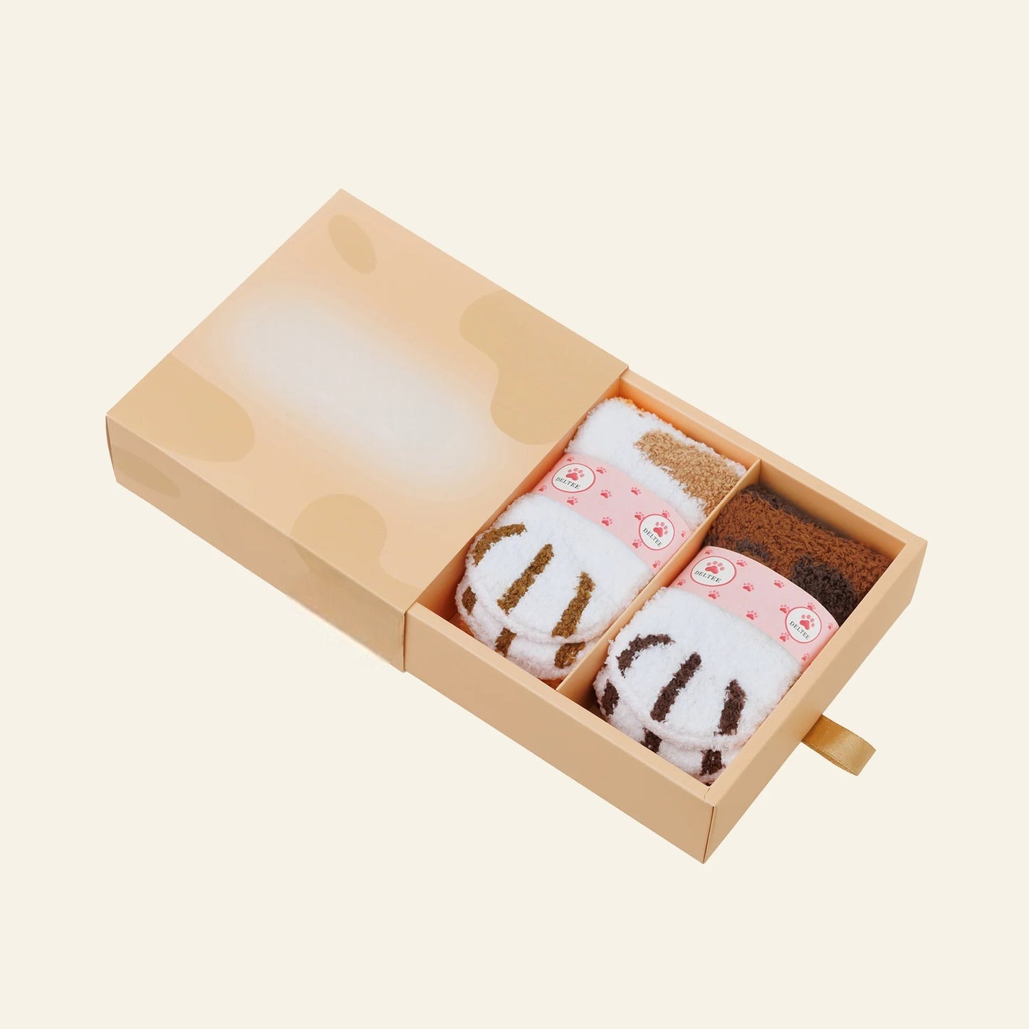 CuddlePaws™ – Chaussettes Cocooning Pattes de Chat